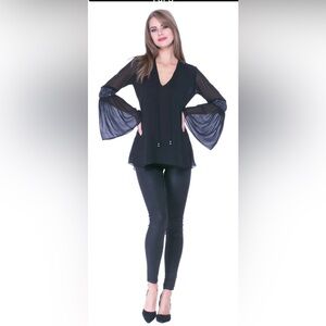 Beautiful Scarlett Bell Sleeve Top with sequins